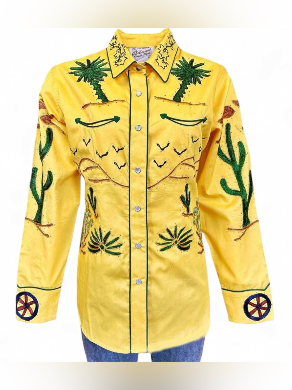Woman’s Porter Wagoner Gold Embroidered Western Shirt.